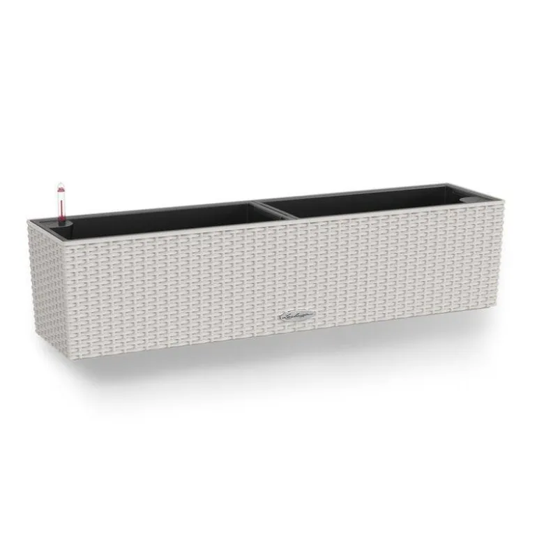 Lechuza altankasse med selvvanding / Balconera Cottage Polyrattan - 6 farver