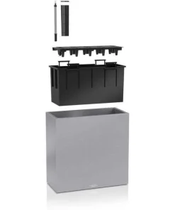 Lechuza Canto Stone Struktur - Plantekummer med selvvanding - 3 farver - M/U Hjul