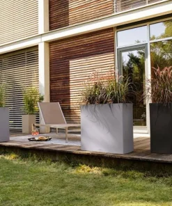 Lechuza Canto Stone Struktur - Plantekummer med selvvanding - 3 farver - M/U Hjul