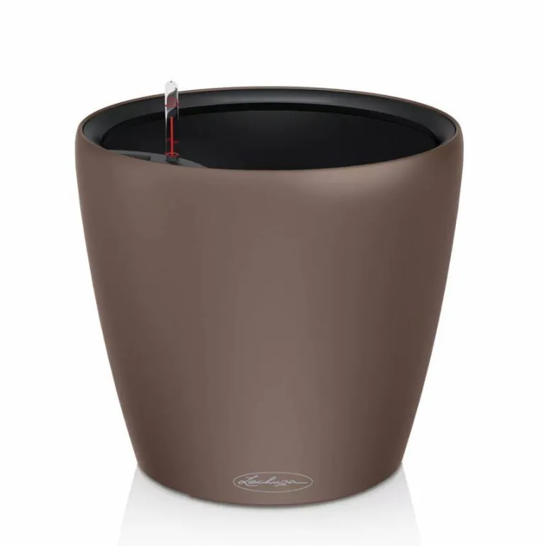 Lechuza Classico COLOR krukke - Selvvanding Ø.35 + Ø.43 - 4 farver - Med Indsats - M/U Hjul