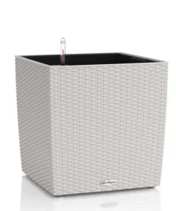 Lechuza Cube Cottage / Polyrattan - grafit-antrazit-sand-lysegrå - 40x40cm+50x50cm