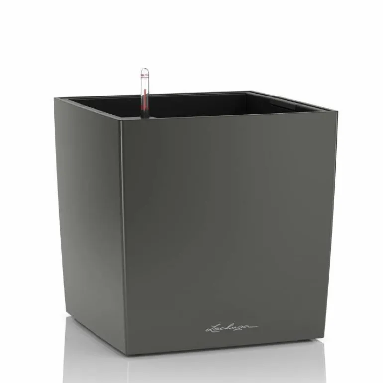 Lechuza Cube Premium med selvvanding - 30cm + 40cm + 50cm - 6 farver - M/U Hjul