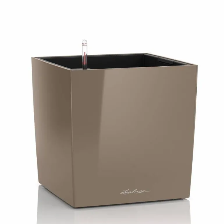 Lechuza Cube Premium med selvvanding - 30cm + 40cm + 50cm - 6 farver - M/U Hjul