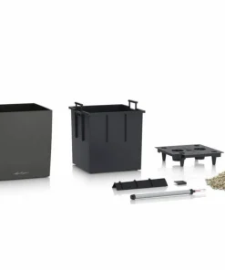 Lechuza Cube Premium med selvvanding - 30cm + 40cm + 50cm - 6 farver - M/U Hjul