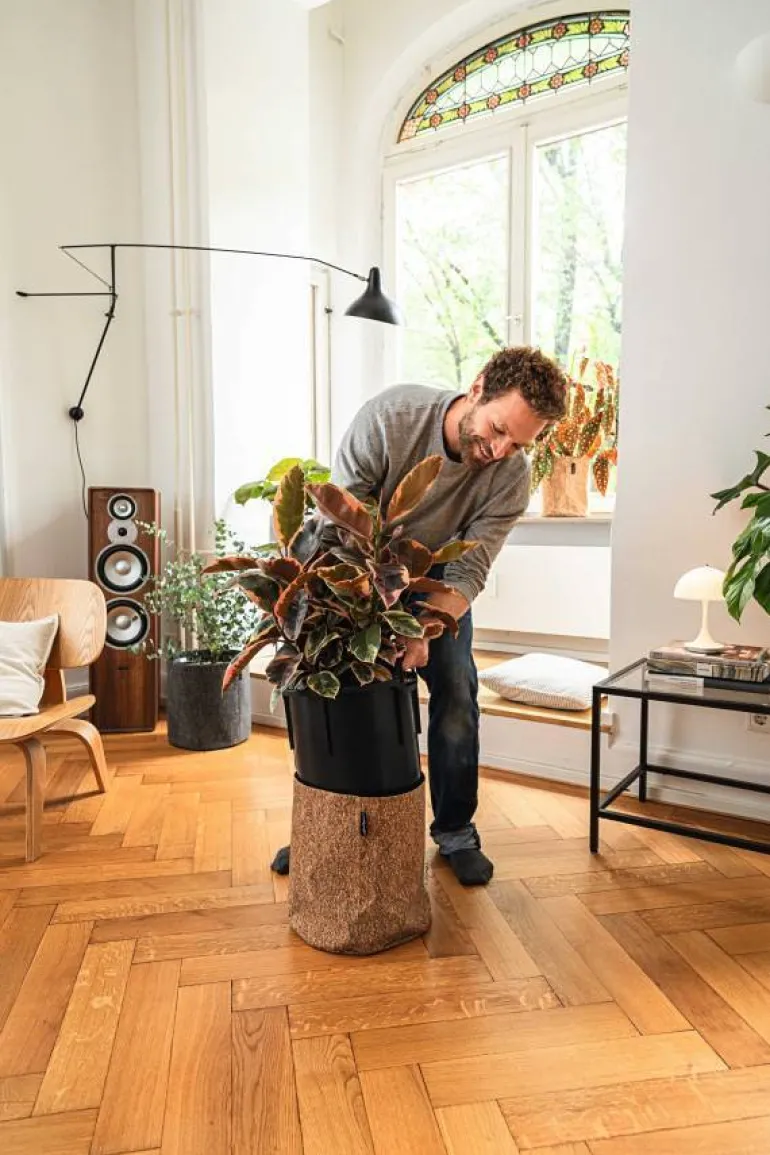 Lechuza Trendcover krukker med selvvanding og kork - Ø.23+Ø.32