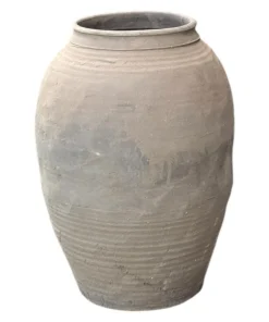 Liao He Vintage Pot - Gråtonet krukke