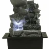 Lille Buddha vandfontæne med LED lys