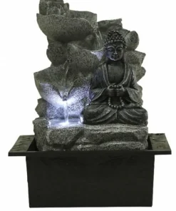 Lille Buddha vandfontæne med LED lys