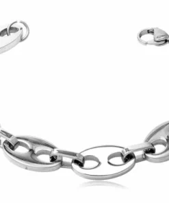 Link stålarmbånd med springlås - M/K - 19cm