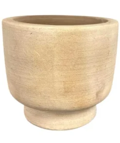 Lys Choko Terracotta Krukker på fod / sokkel - Ø.50cm + Ø.60cm