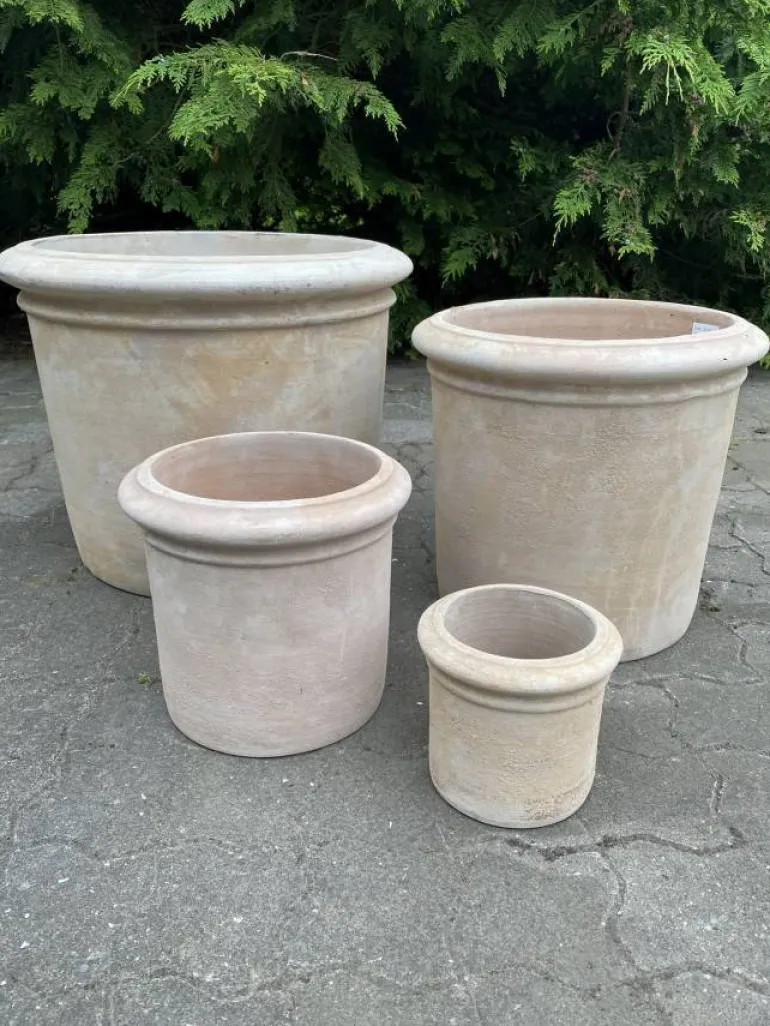 Lyse Terracotta Krukker - 4stk i sæt