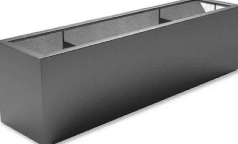 Meget store aflange plantekummer i glasfiber / polyester
