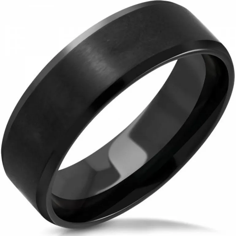 8mm satin stålring til mænd - kvinder - par