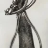 Mor - Far og Barn figur / skulptur i antik sølv / 30cm