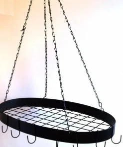 Oval hængehylde i jern