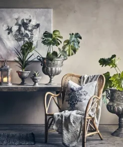 PALLETILBUD - Store pokaler / skjulere med ornament og ører - antik guld / antik sølv / antik hvid