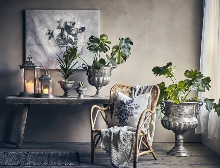 PALLETILBUD - Store pokaler / skjulere med ornament og ører - antik guld / antik sølv / antik hvid