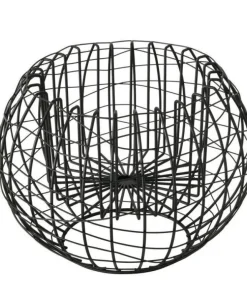 Potteskjuler i sort jern med jerntråde - Ø.26cm