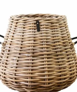 Pæreformede koniske rattan krukker - Ø.30 + Ø.50 + Ø.70