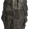ROCA - Krukker med cubes i antik guld - H.90xØ.50