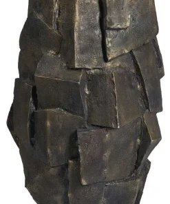 ROCA - Krukker med cubes i antik guld - H.90xØ.50