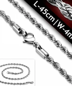 Rope Stålhalskæder 4mm / Fra 40cm til 90cm