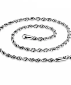 Rope Stålhalskæder 4mm / Fra 40cm til 90cm
