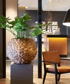 Rund krukke / bowl med coconut - 3 str.