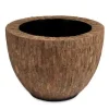 Rund krukke / plantepotter i Cemani træ - Ø.55cm