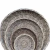 Runde rattan bakker / fade / bowler - sæt 4stk op til Ø.110cm