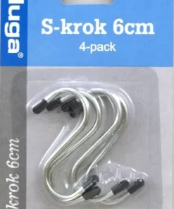 S - kroge / køkkenkroge i stål - 6cm + 8cm + 13cm