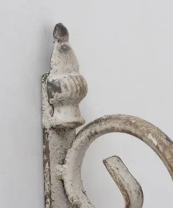 Salerno vægkrog i antik hvid rust - 45cm - 2 modeller