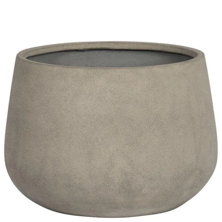 Sand / Beige plantepotte H.15xØ.22cm