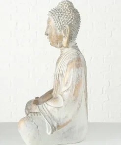 Siddende Buddha Gold Antique - 67cm