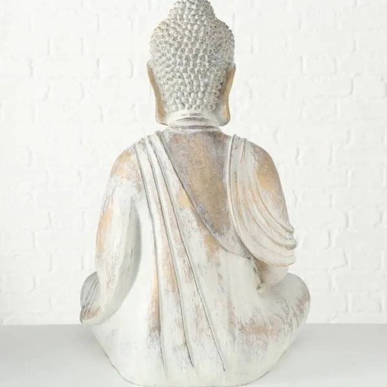 Siddende Buddha Gold Antique - 67cm