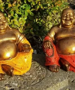 Små Kinesiske Buddhaer / rød eller orange