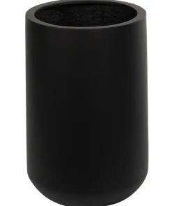 Sort, Hvid eller Grå krukke i mat fiberstone - H.53cm + H.65cm