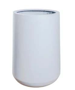 Sort, Hvid eller Grå krukke i mat fiberstone - H.53cm + H.65cm