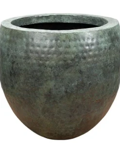Stor krukke i hammered metal - Mystic Green - 3 størrelser