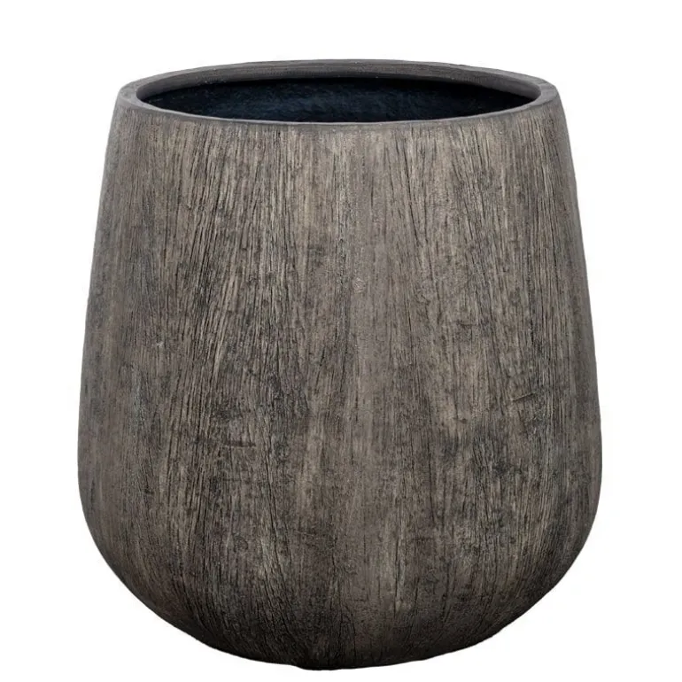 Stor Krukke i old wood look - Ø.46 / Ø.65