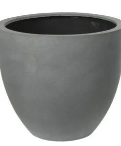 Stor matsort eller matgrå krukke i fiberstone / 3 størrelser