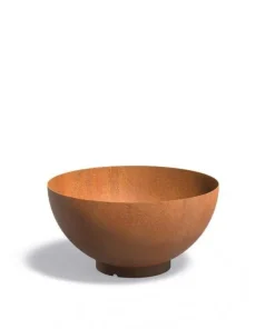 Stor skål/bowle i 4mm corten rust - Ø.80 + Ø.100 + Ø.120