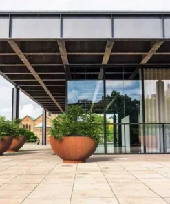 Stor skål/bowle i 4mm corten rust - Ø.80 + Ø.100 + Ø.120