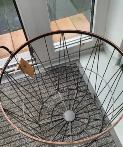 Stor Trådkurv i antik jern med håndtag - 3 str.