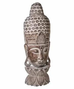 Store Buddha masker/statuer i træ - bord & væg