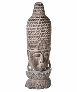 Store Buddha masker/statuer i træ - bord & væg