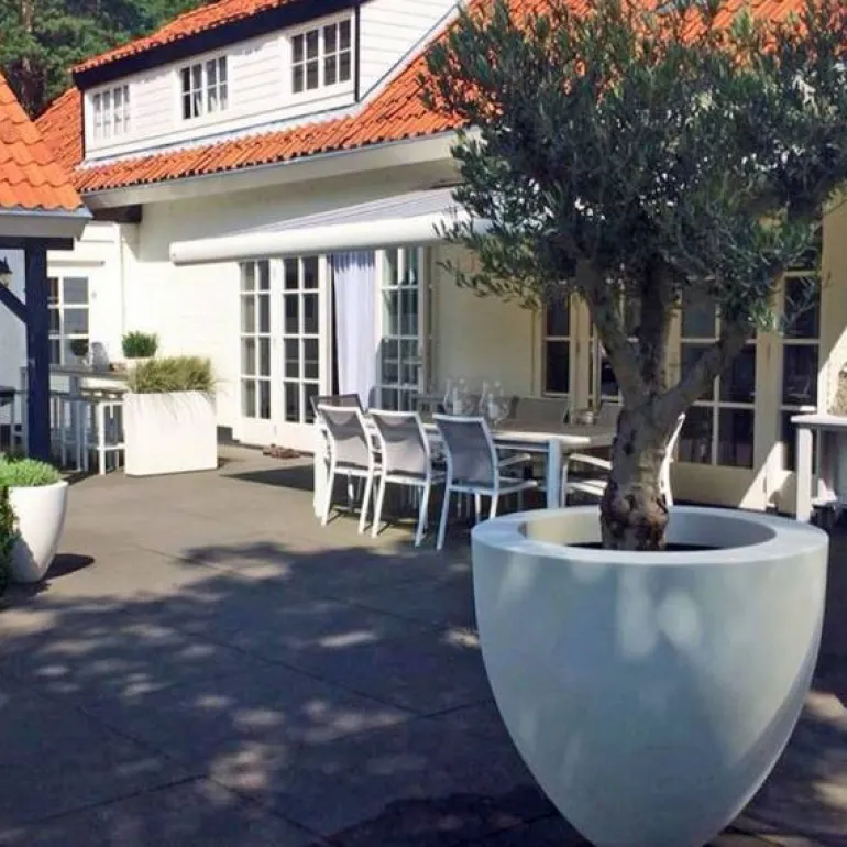 Store Canna Krukker RAL 7021 antrazit polyester - op til Ø.100