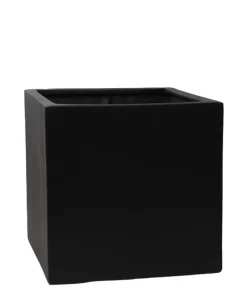 Store firkantede kubiske krukker med let Terrazzo look - 5 års garanti