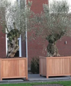 Store krukker i træ / hardwood med ben