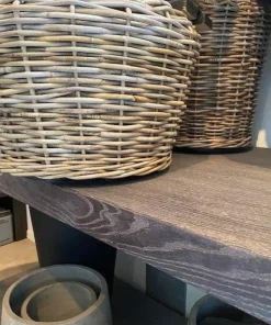 Store rattanpotter / pilepotter med indsats - Ø.55 - (Drypot)